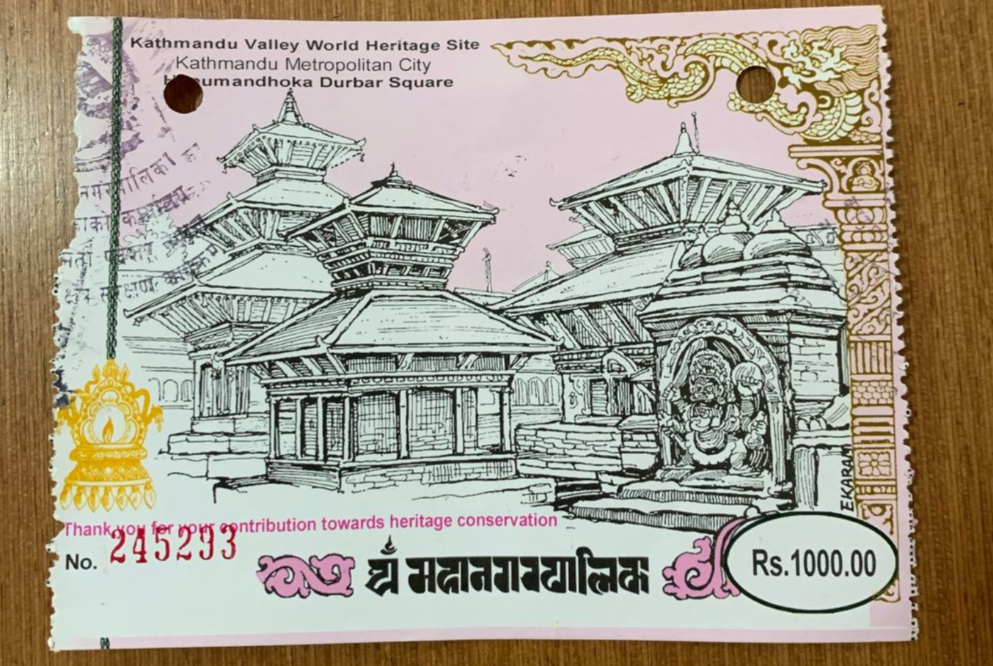 Kathmandu Durbar Square entry fee