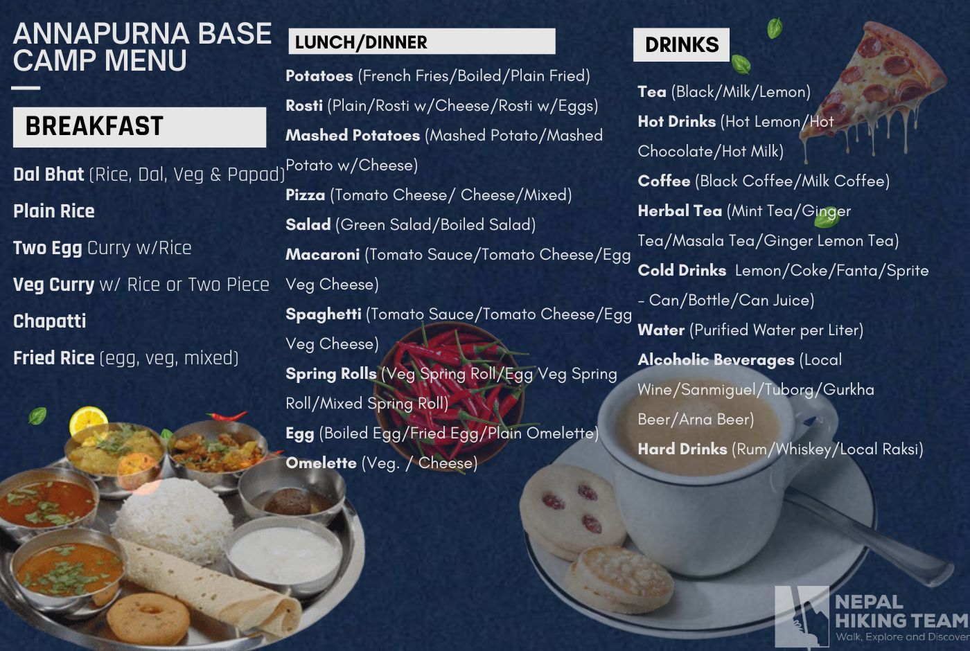 Foods During Annapurna Base Camp Trek