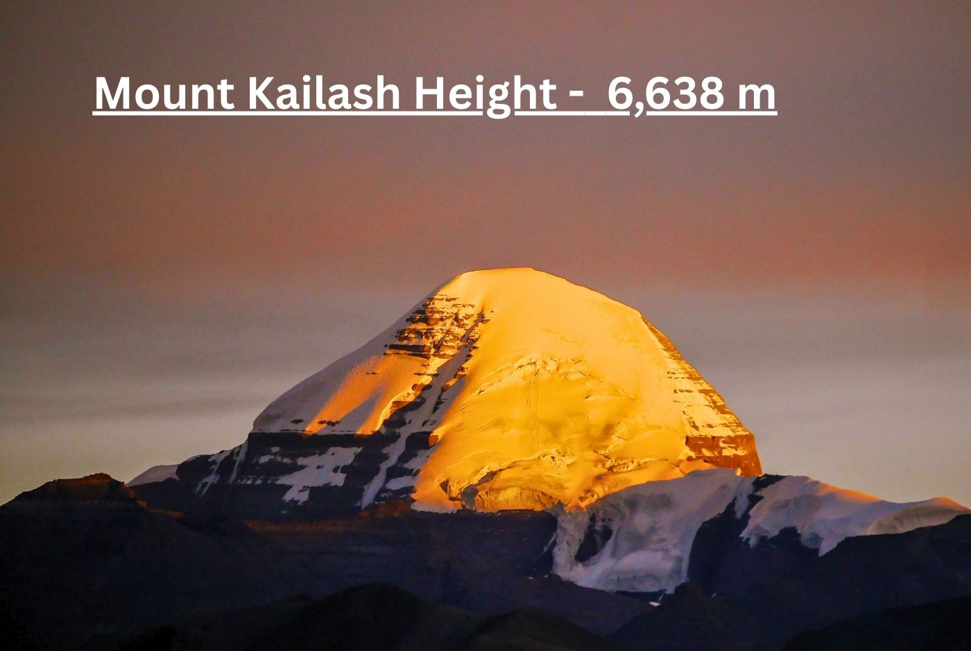 Mount Kailash Height 6,638 m