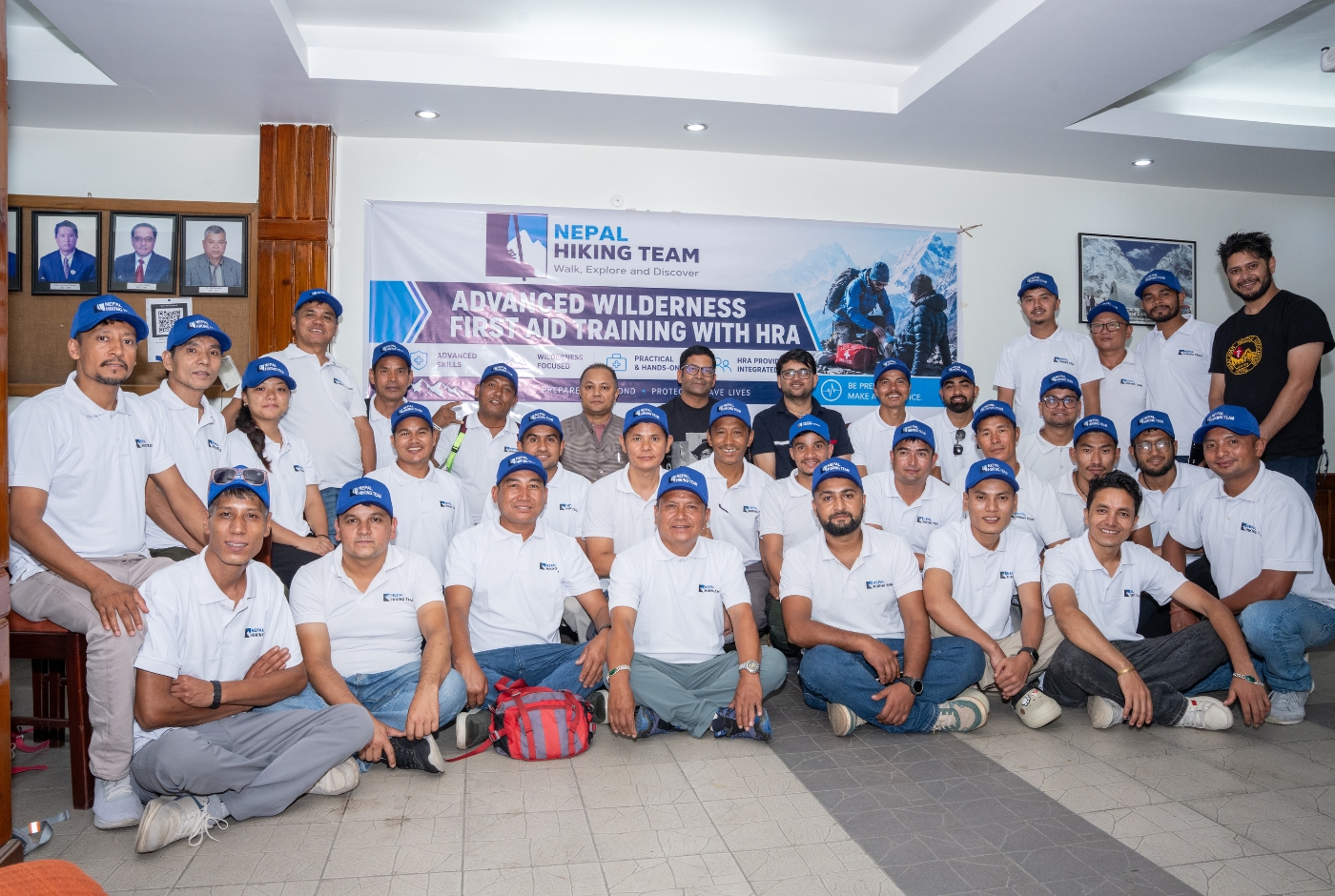 Nepal Hiking Team Guides Attending Advance First Aid Kit Training