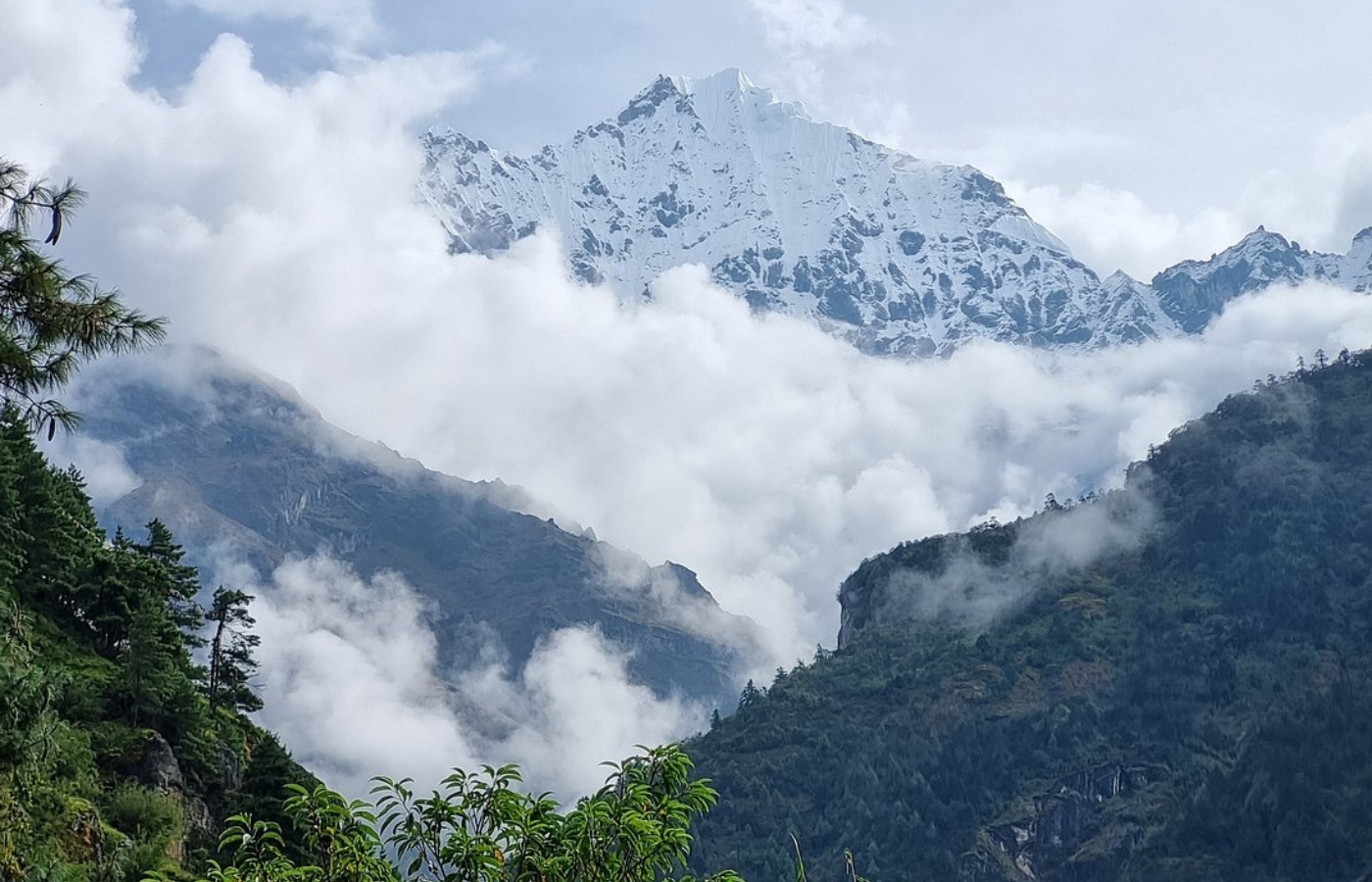 Mountain seen from Everest Route