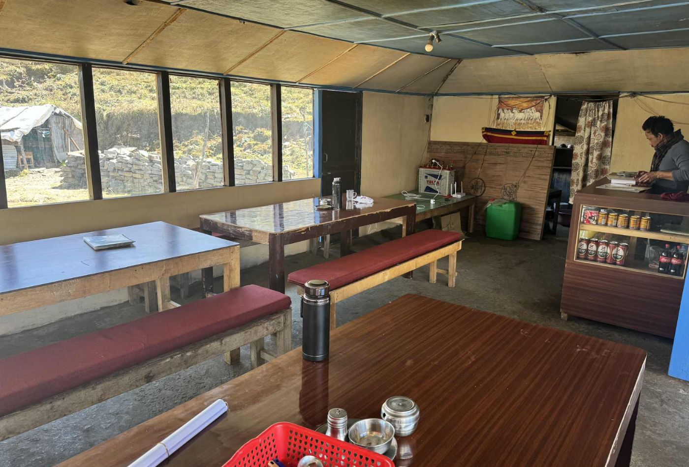 Accomodation Dinning hall at mardi himal trek