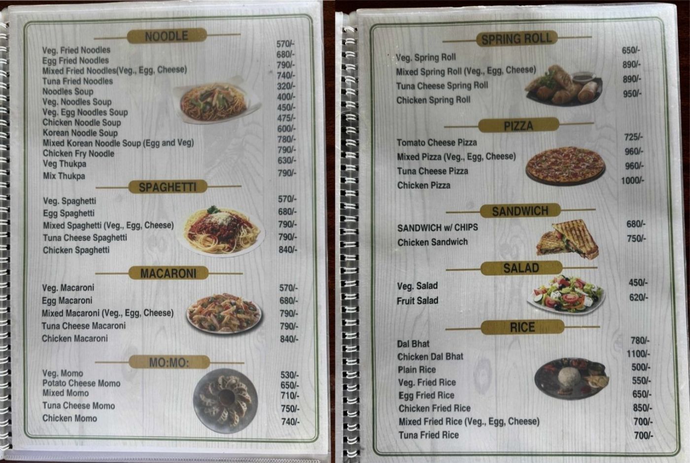 03 Mardi himal trek food menu