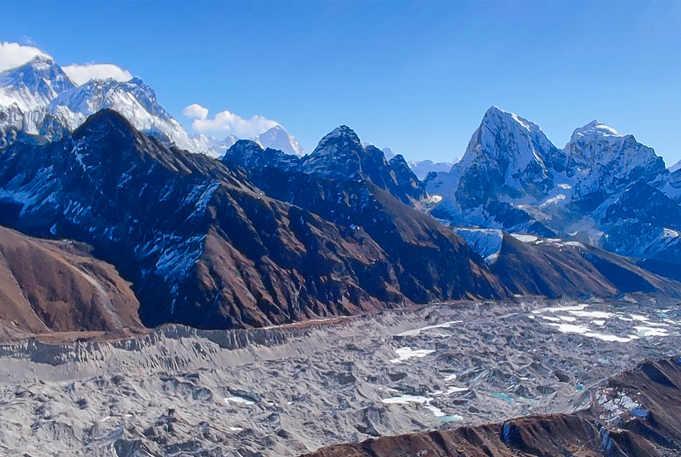 Glaciers In The Everest Region   Ngozumpa Glacier