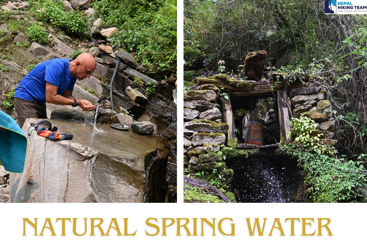 Natural Spring Water in Manaslu Trekking