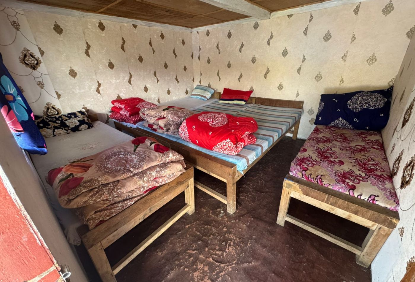 Accomodation Beds in Mardi Himal trek   high camp