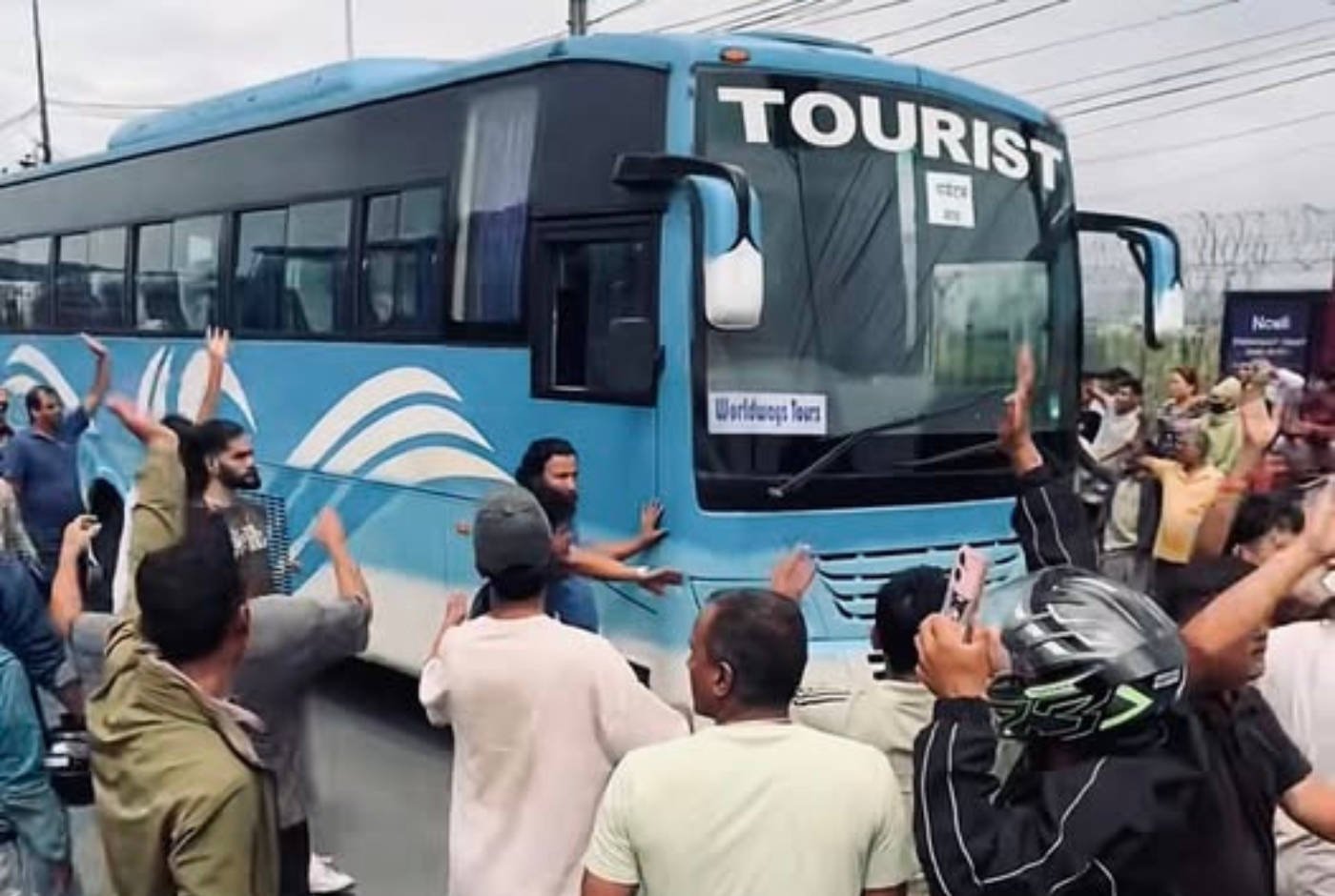 Tourist Bus During Genz Protest