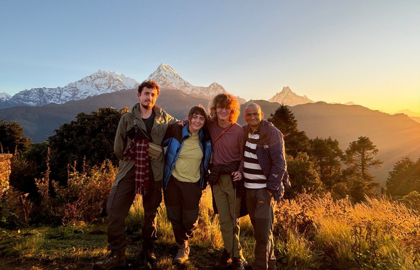 Panoromic view of mountain  ABC private trek