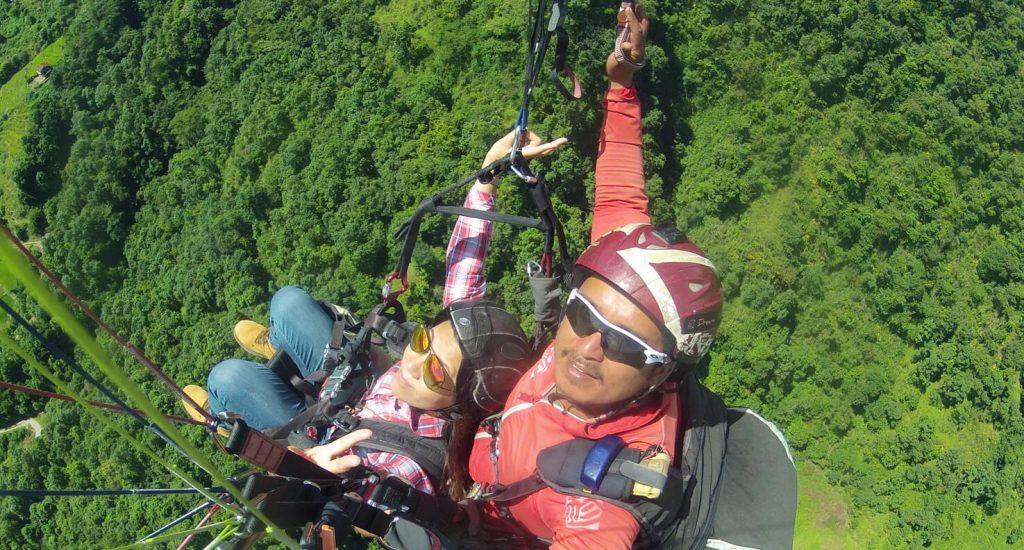 Paraglading in Kathmandu