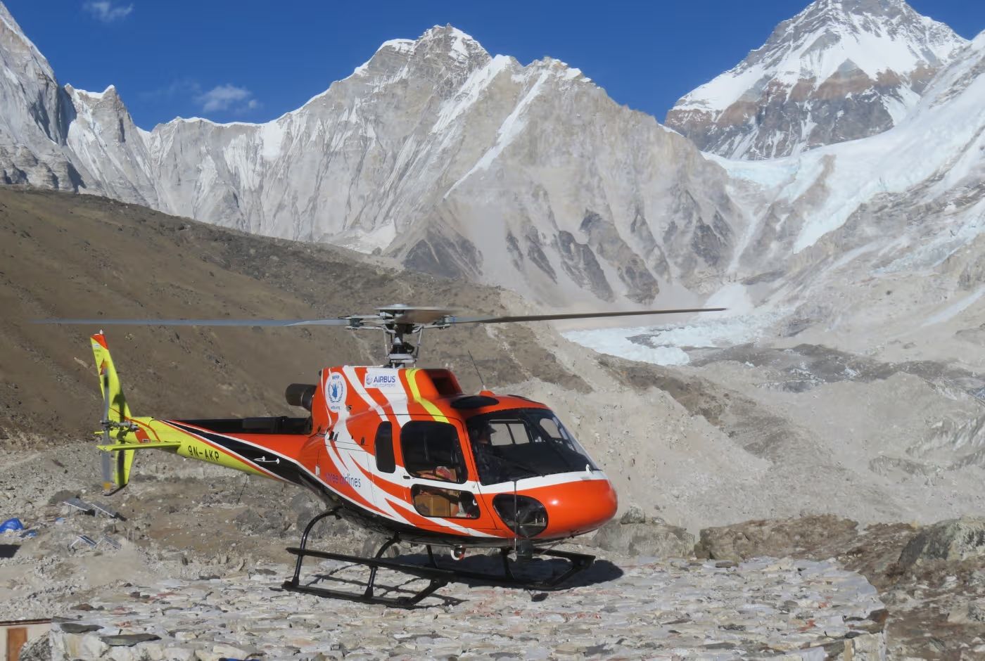 Helicopter evaucation for Everest Base Camp trek