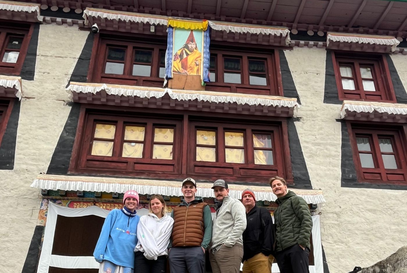 Tengboche Monastery on the Everest Base Camp route, where trekkers may pay a small entry fee during the trek