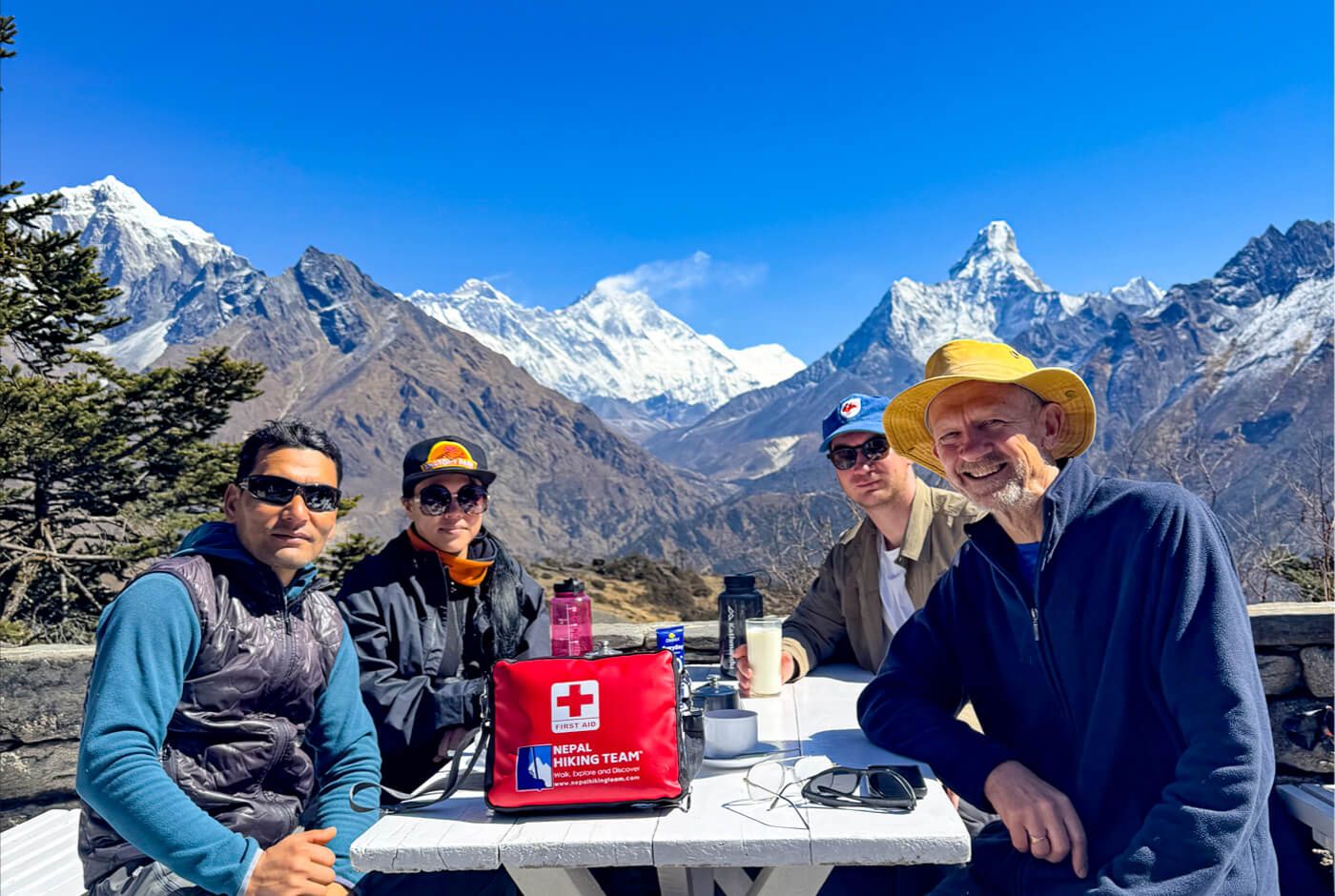 Hotel Everest View during EBC Trek with Everest on Background