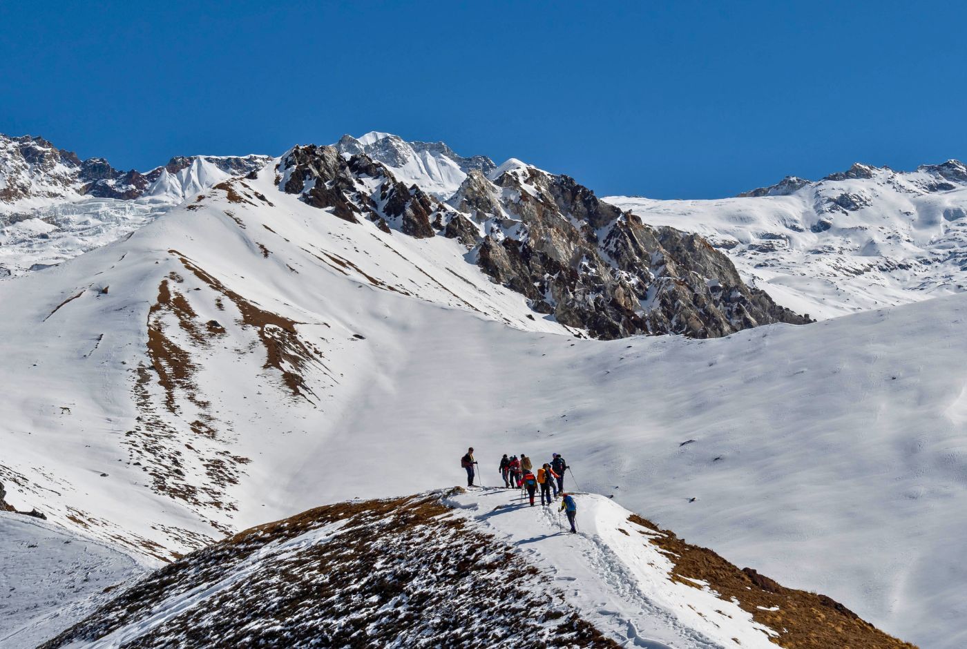 Aerial view of Langtang Area: Langtang Trek