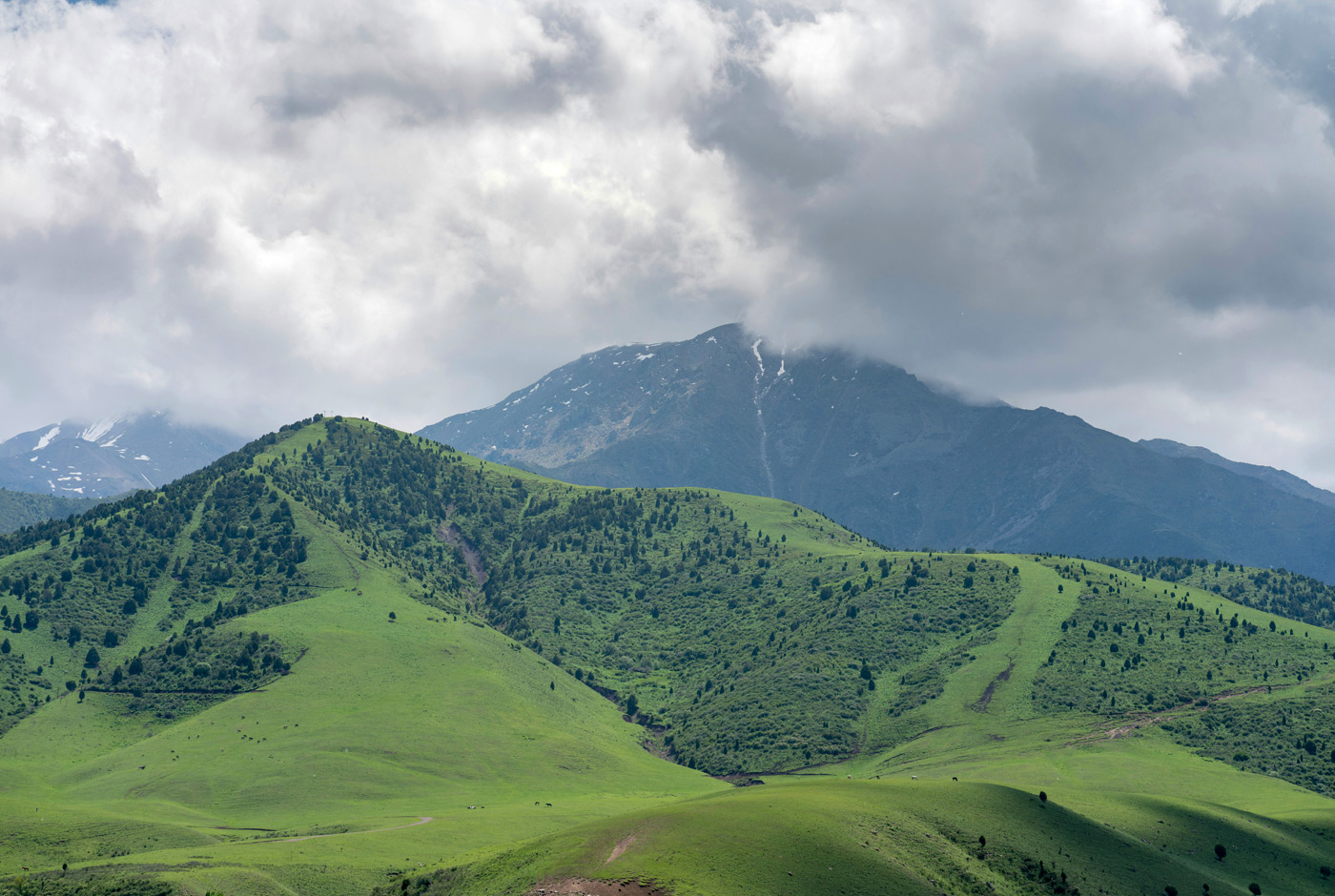 Majestic Tian Shan Mountains Of Kyrgyzstan.