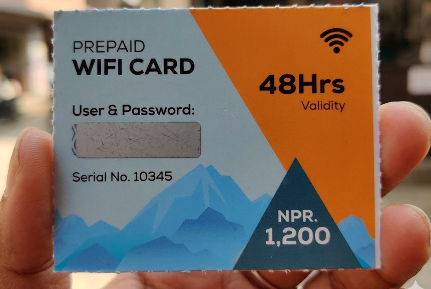 Airlink Prepaid Wi Fi Scratch Card 48 Hours NPR 1,200 For Everest Base Camp Trek Teahouses