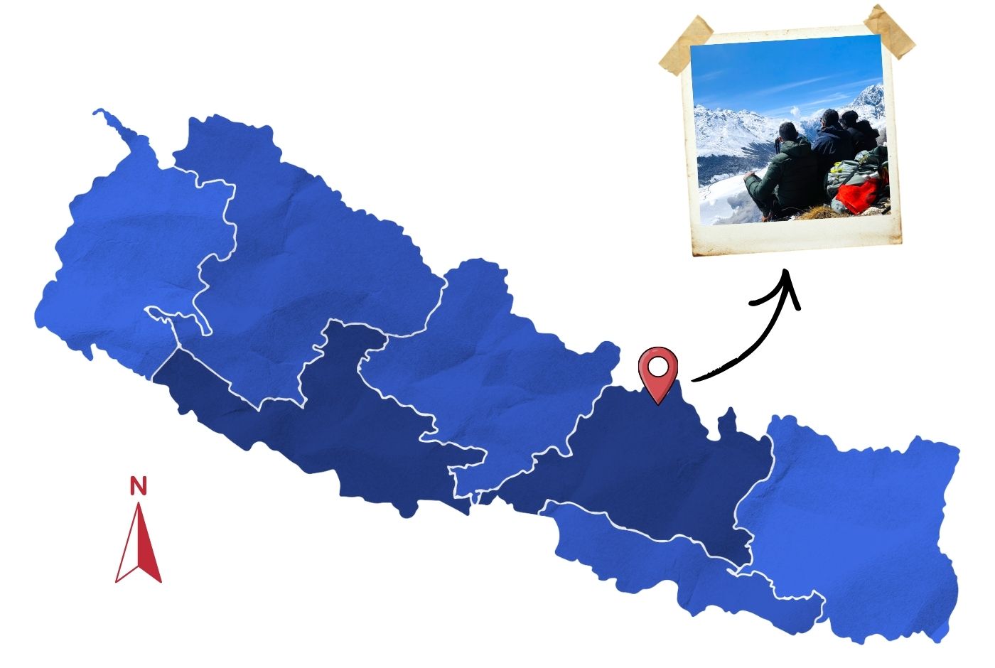 Where Is the Langtang Valley Trek in Map of Nepal